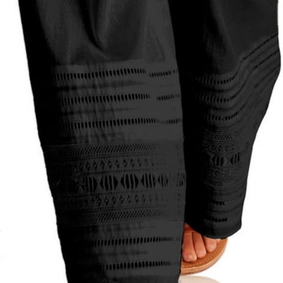 VITAMIN A Black Gold Coast Voile Malia Pant Cover-up ~ NWT - Picture 5 of 16